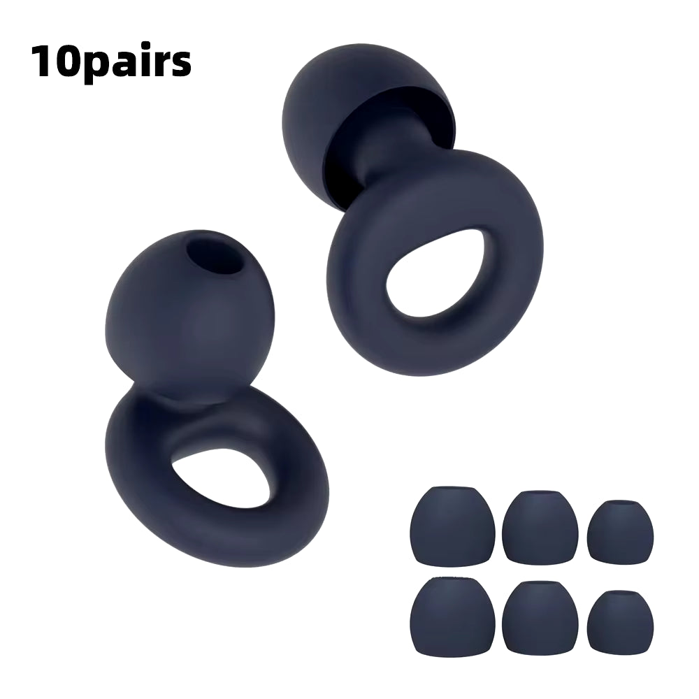 HUAK Concert Ear Plugs, High Fidelity Noise Cancelling Silicone Ear Plugs, Reusable Ear Plugs for Musicians, , Focus and Sleep