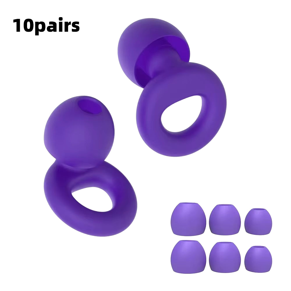 HUAK Concert Ear Plugs, High Fidelity Noise Cancelling Silicone Ear Plugs, Reusable Ear Plugs for Musicians, , Focus and Sleep