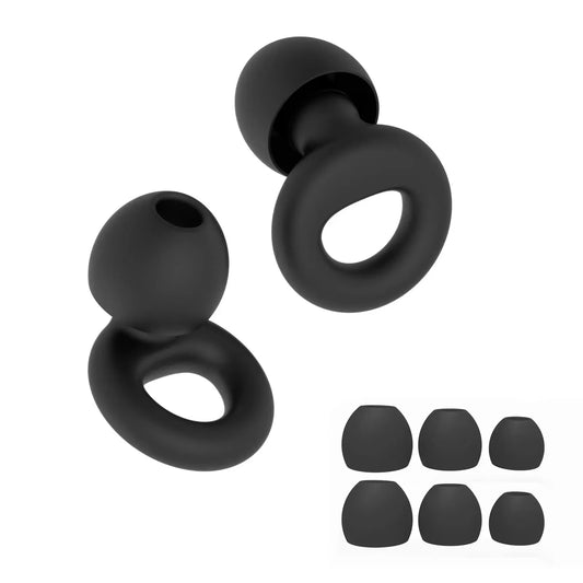 HUAK Concert Ear Plugs, High Fidelity Noise Cancelling Silicone Ear Plugs, Reusable Ear Plugs for Musicians, , Focus and Sleep